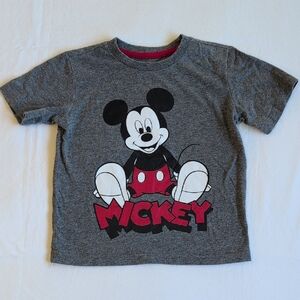 disney junior gray mickey mouse graphic short sleeve t-shirt 3T toddler boys